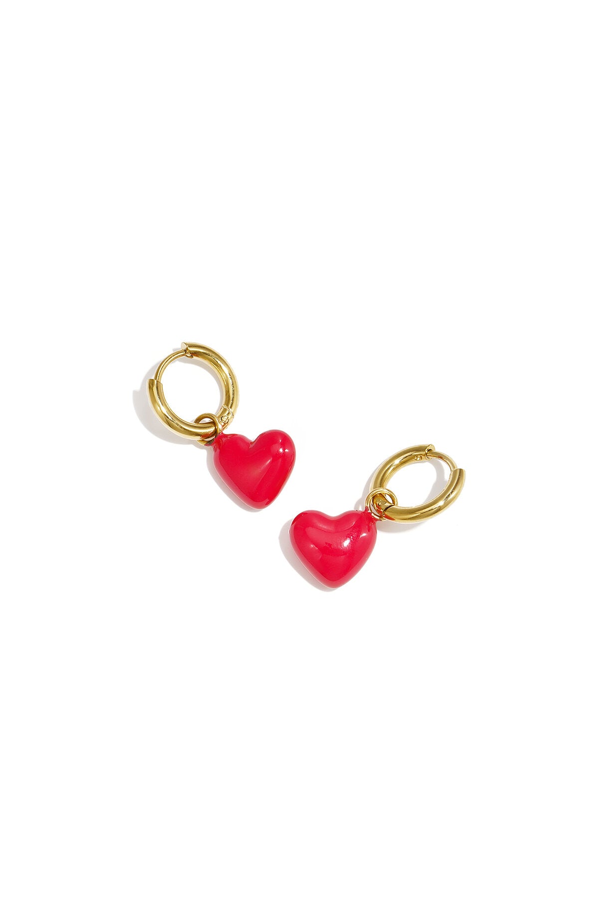 Stylish Heart-Shaped Drop Earrings for Spring