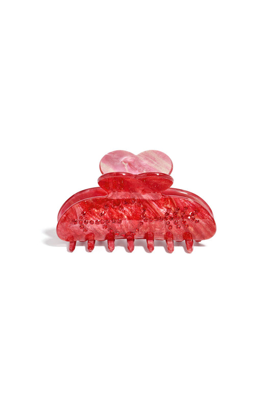 Chic Heart-Shaped Rhinestone Hair Clip for Valentine's Day