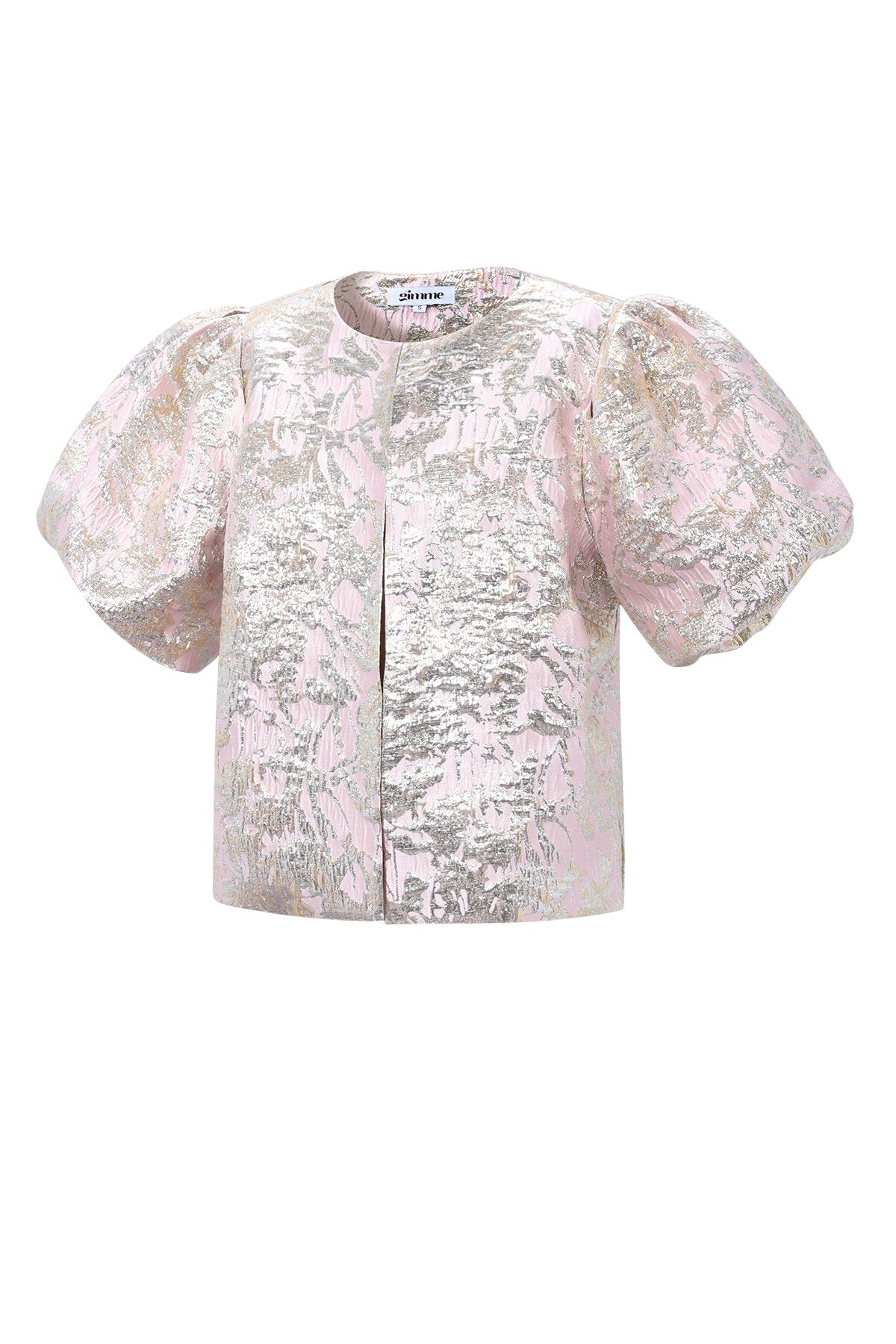 Elegant Pink Floral Short Sleeve Top for Spring/Summer