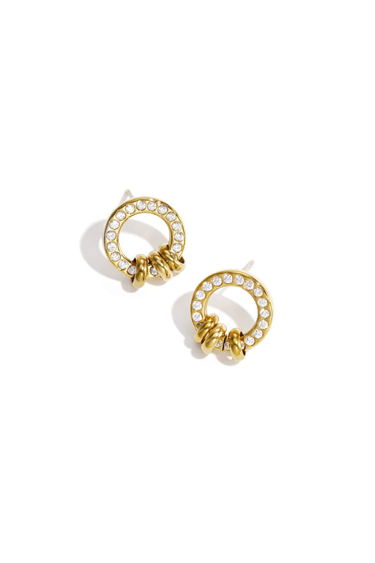 Elegant Mini Circle Stud Earrings for Daily Wear