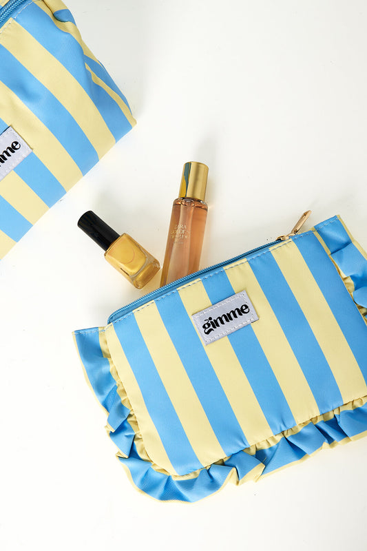 Gimme Simple Stripe Makeup Bag - All Fit, Casual Style