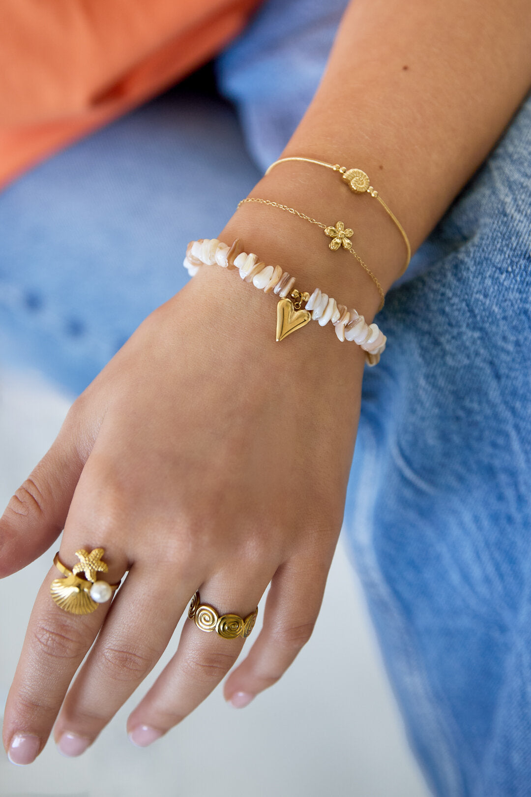 Charming Heart Beaded Bracelet for Women