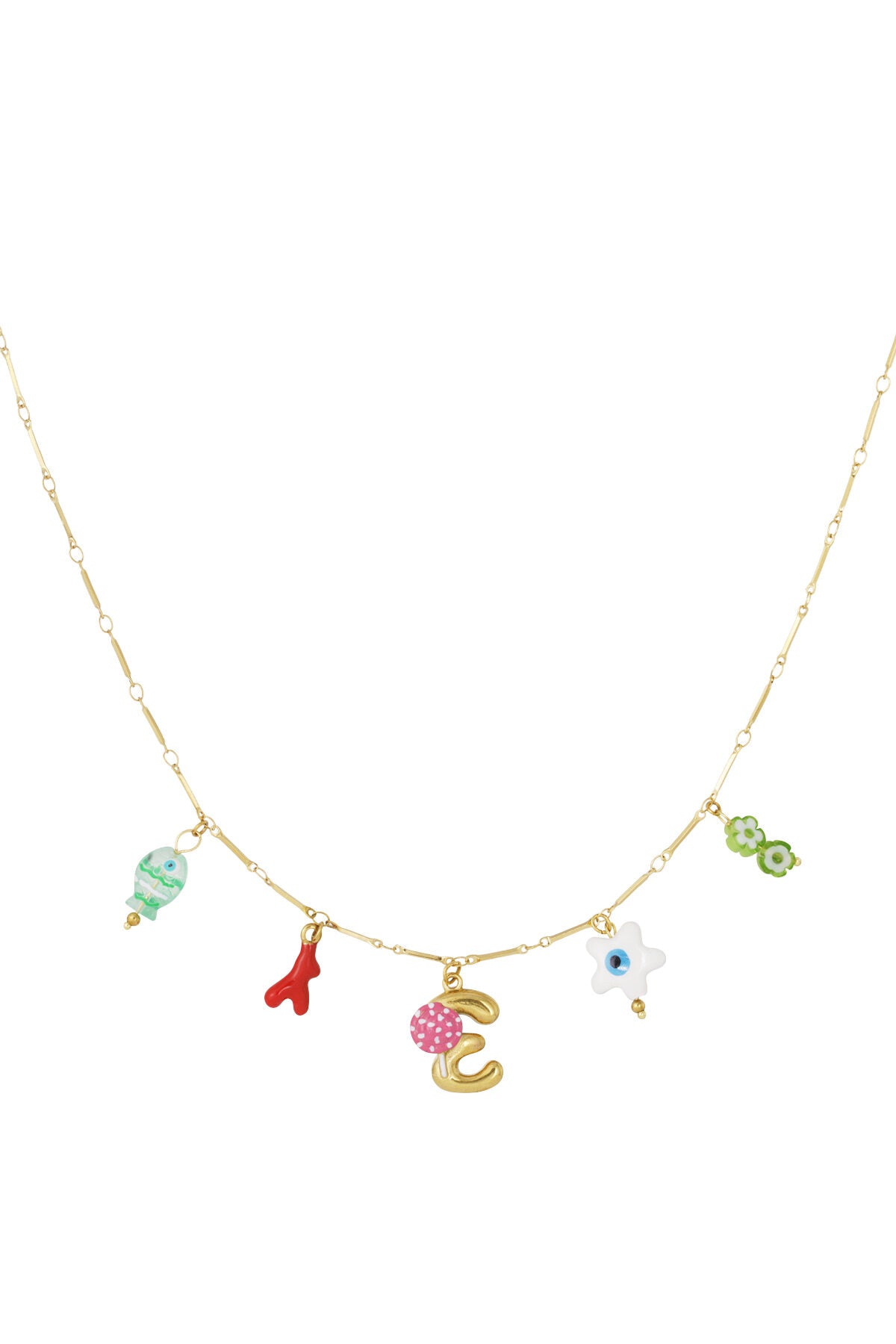 Elegant Letter Pendant Necklace for Spring/Summer