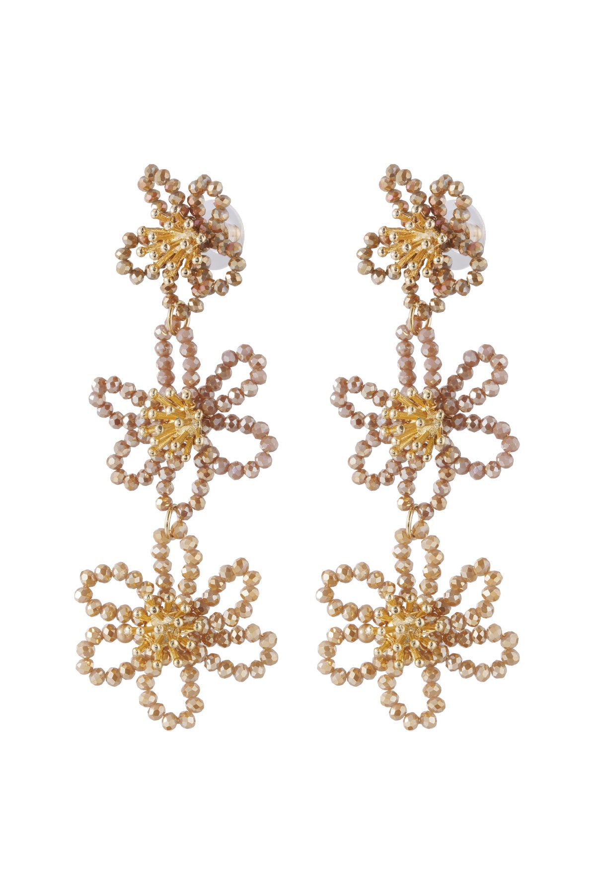 Elegant Multicolour Crystal Dangle Earrings for Women