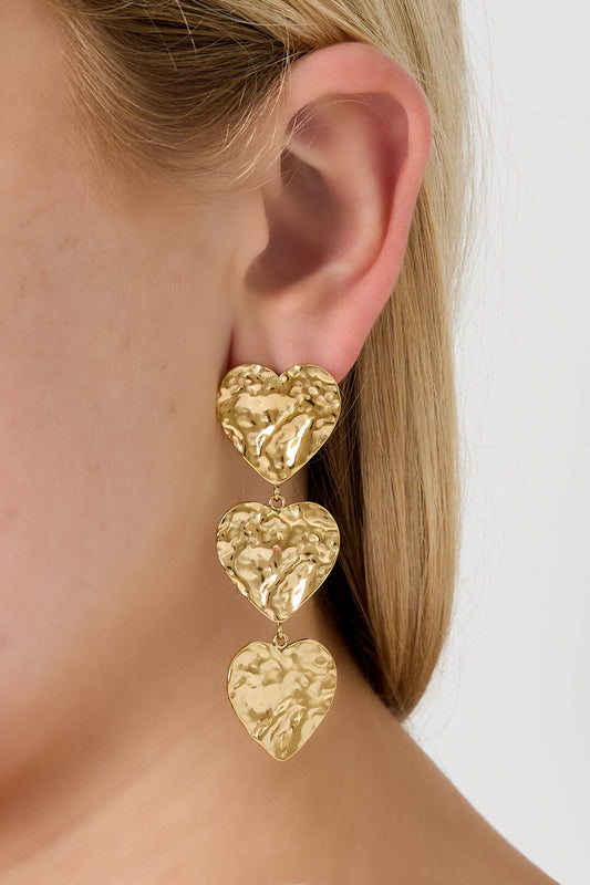 Elegant Heart-Shaped Dangle Earrings for Women
