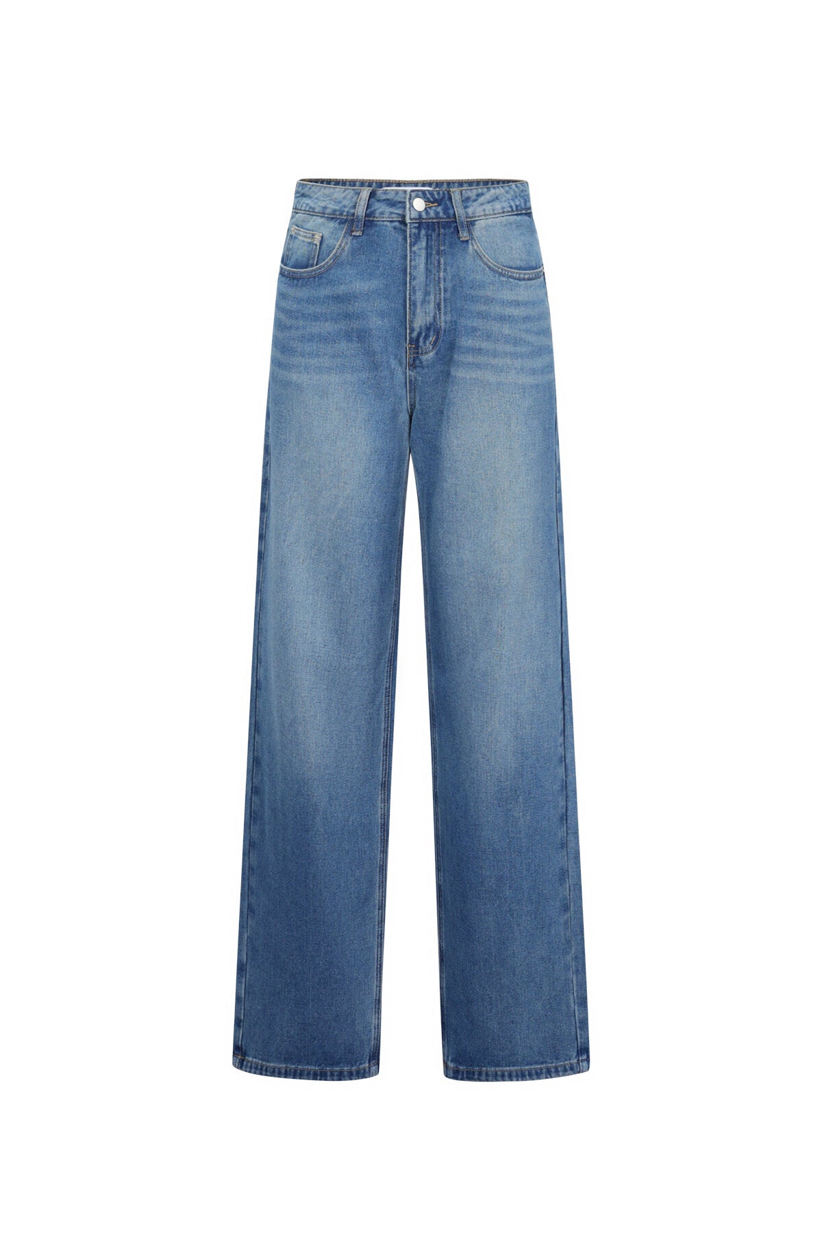 Gimme Casual Heart Straight Denim Pants