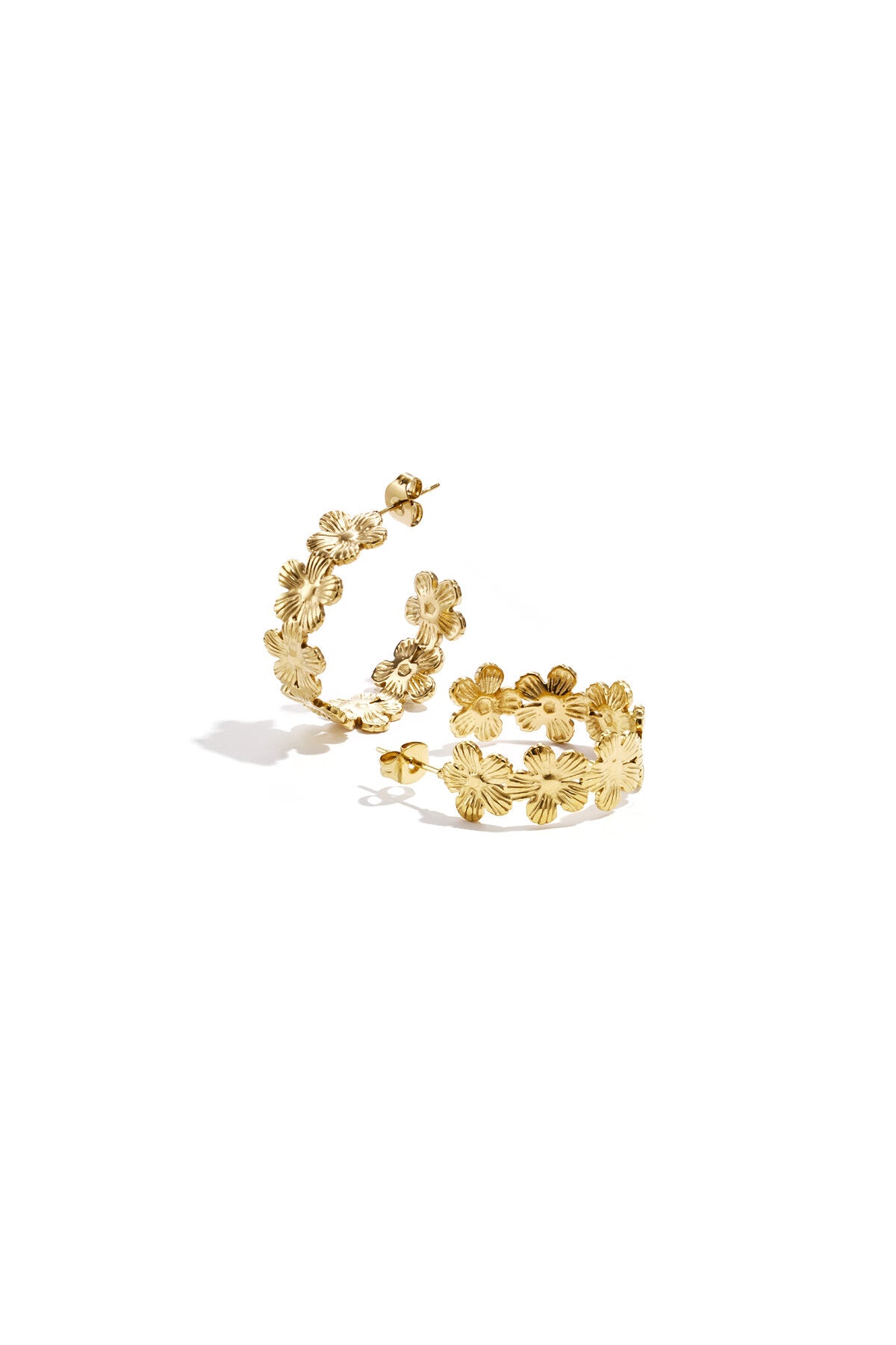 Elegant Flower Hoop Earrings for All Occasions