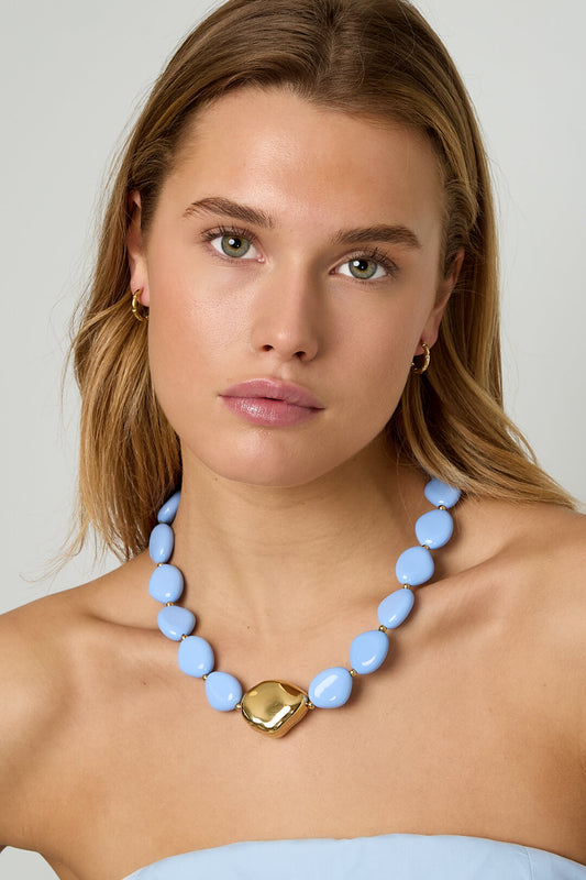 Chic Acrylic Beaded Necklace for Spring/Summer