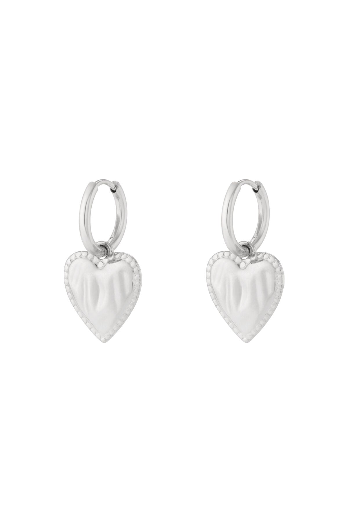 Elegant Heart Drop Earrings for Daily Wear