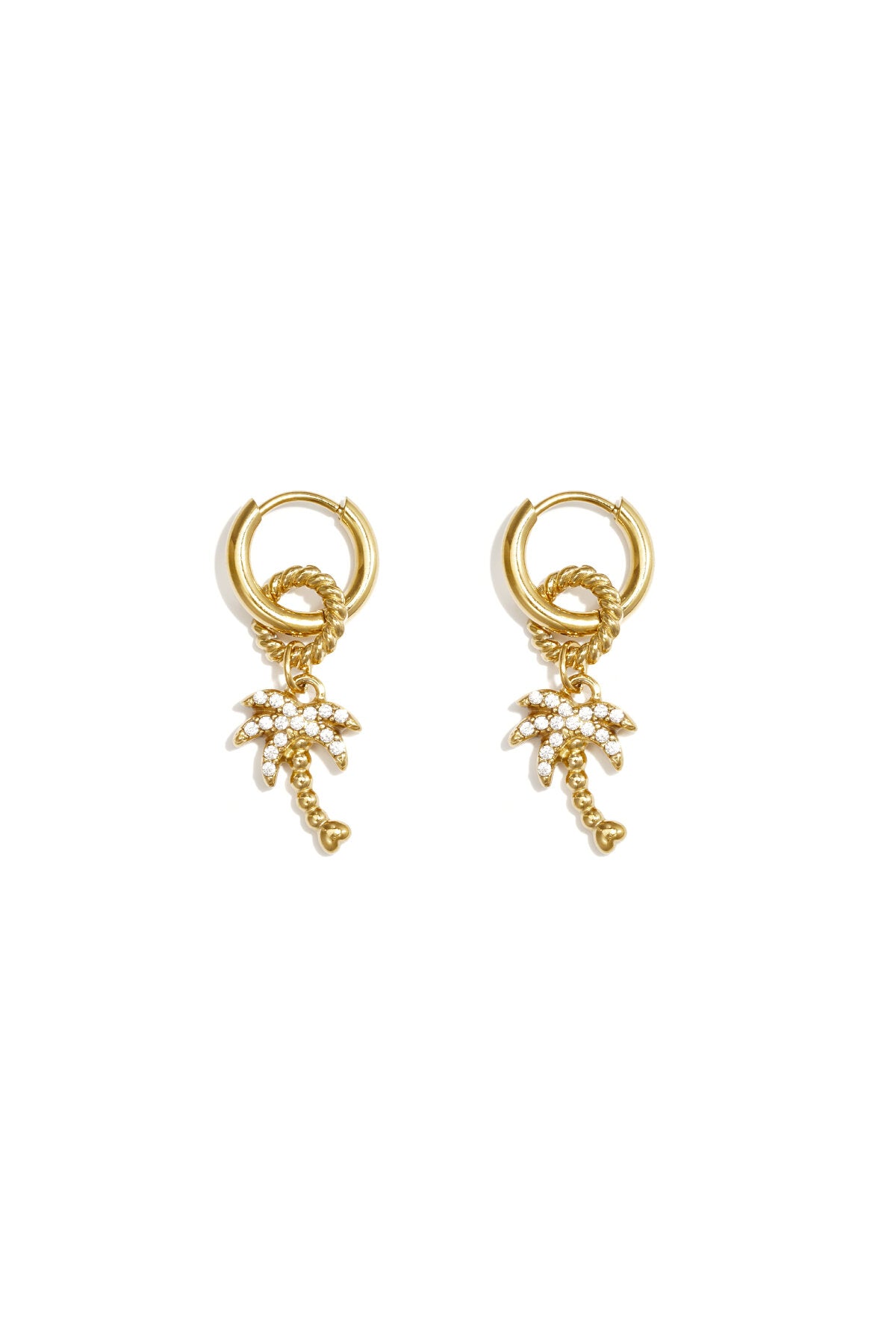 Oorhangers plant goud en zilver