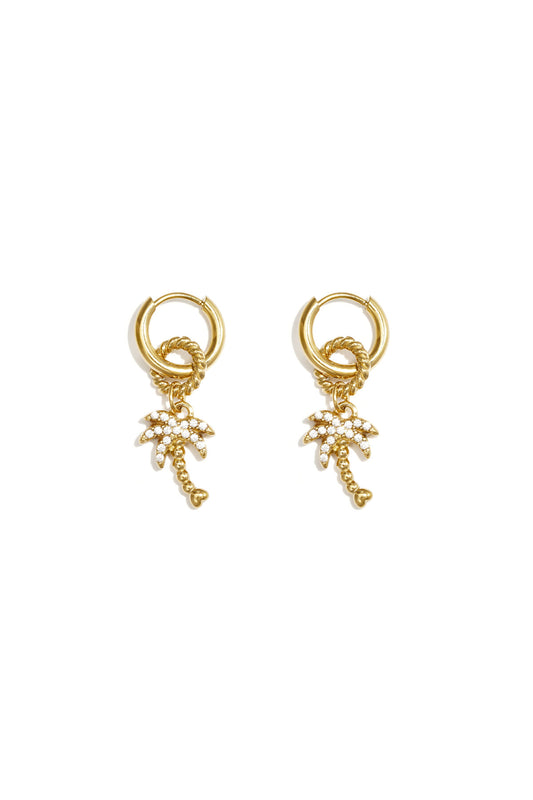Oorhangers plant goud en zilver