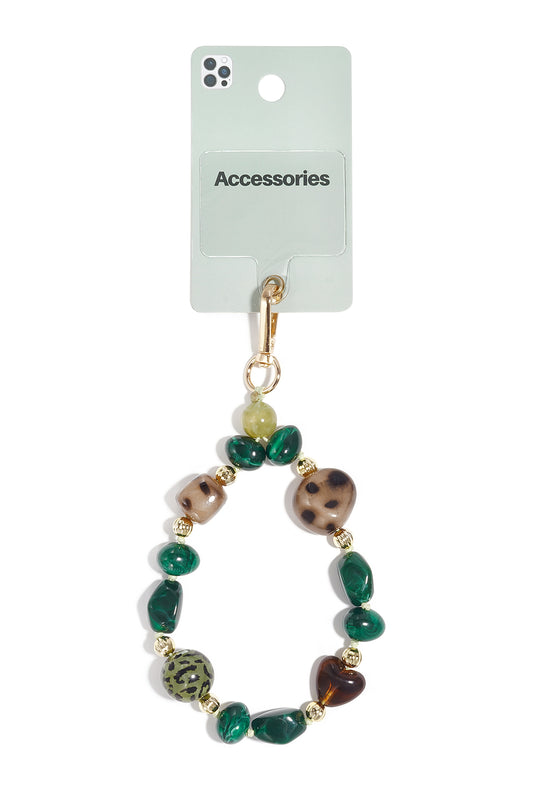 Telefoonketting met onregelmatige vorm, eenvoudige acryl, dagelijkse accessoires