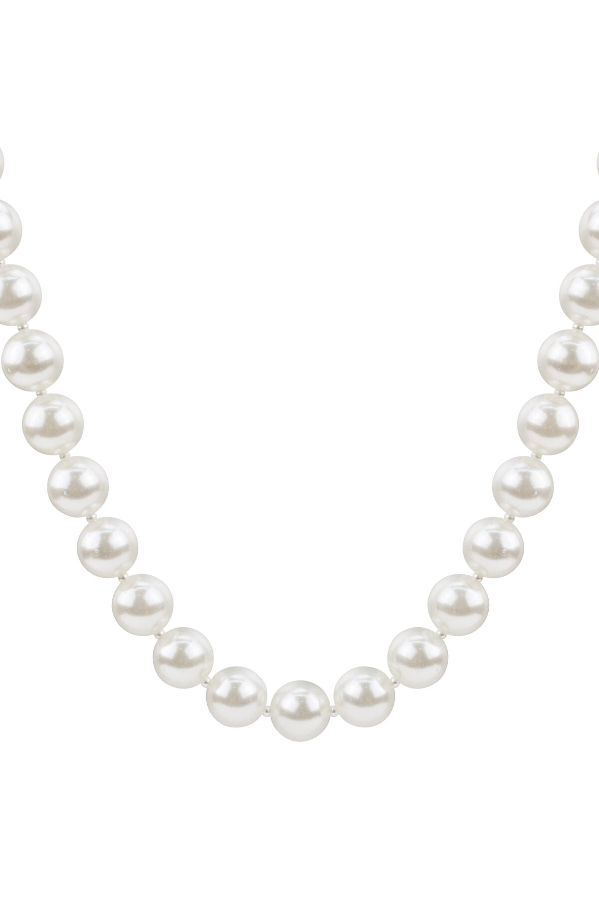 Elegant White Imitation Pearl Necklace for Women