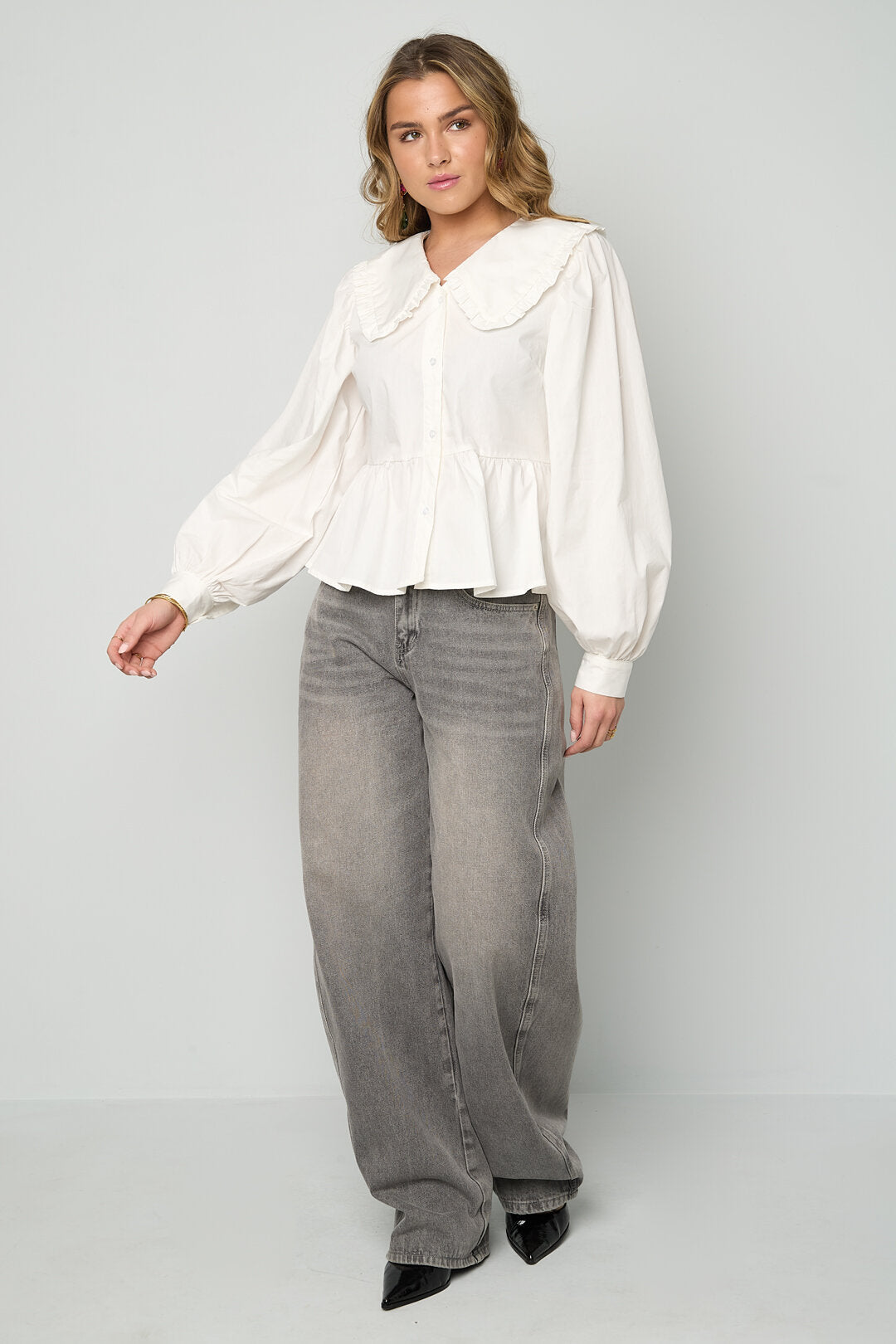 Gimme Cotton Woven Casual Blouse for Spring/Summer