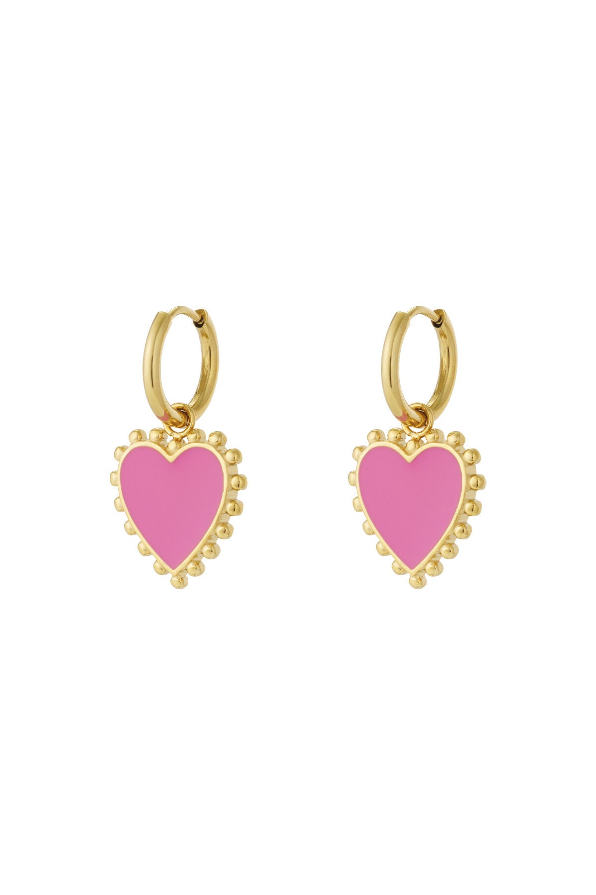 Charming Heart-Shaped Drop Earrings for Spring