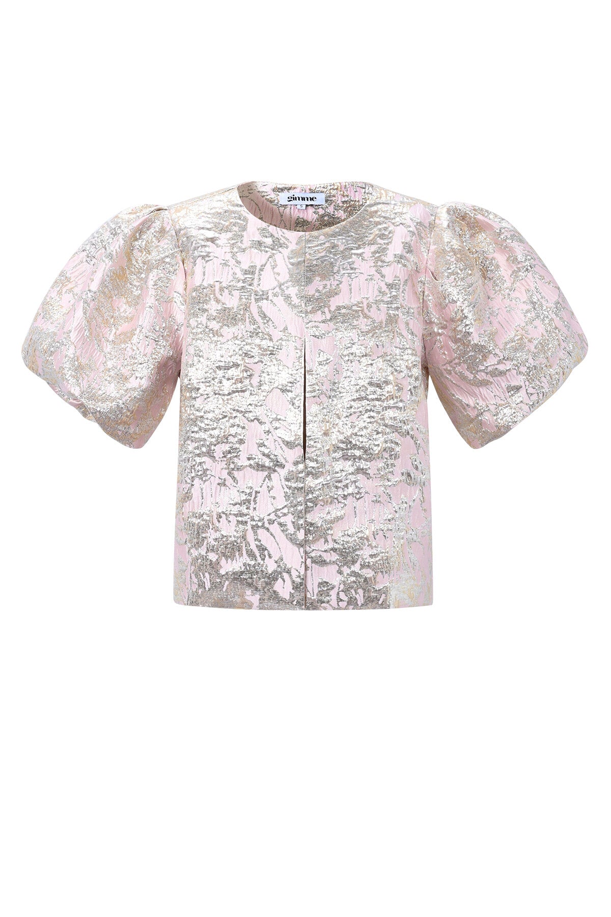 Elegant Pink Floral Short Sleeve Top for Spring/Summer