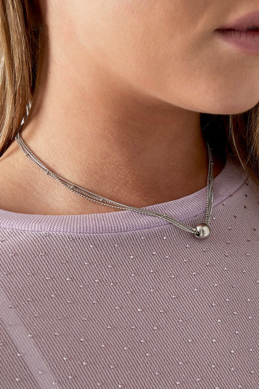Elegant 14K Gold Plated Irregular Pendant Necklace