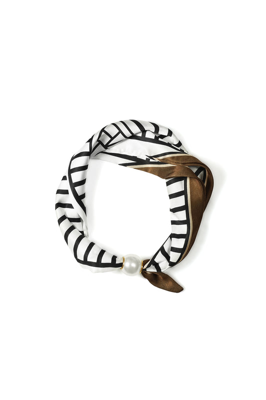 Zomersjaals met strepen, casual, polyester, dagelijkse accessoires
