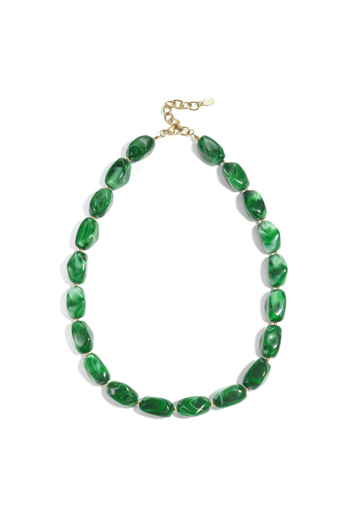 Ketting wit/gebroken wit acryl