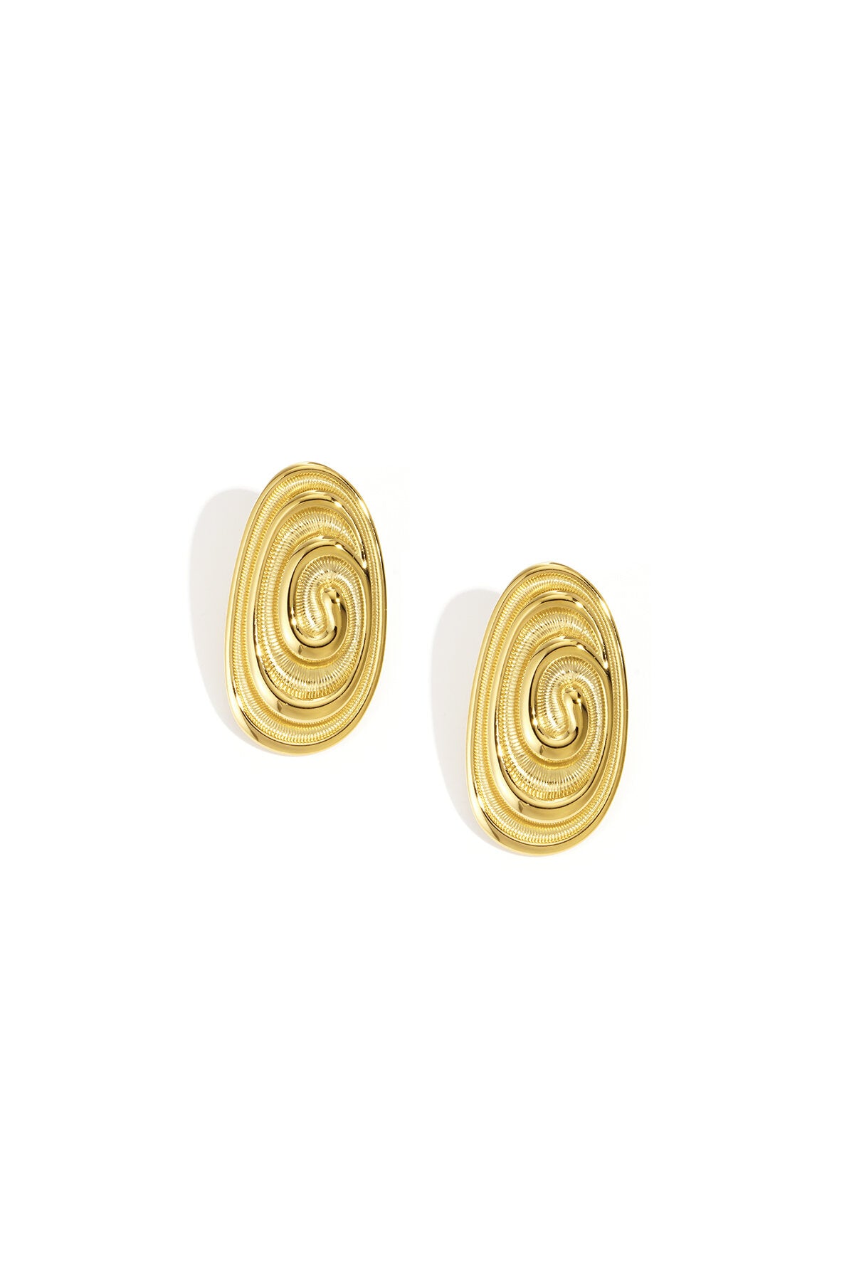 Lumé Gold Irregular Shaped Stud Earrings for Everyday Wear