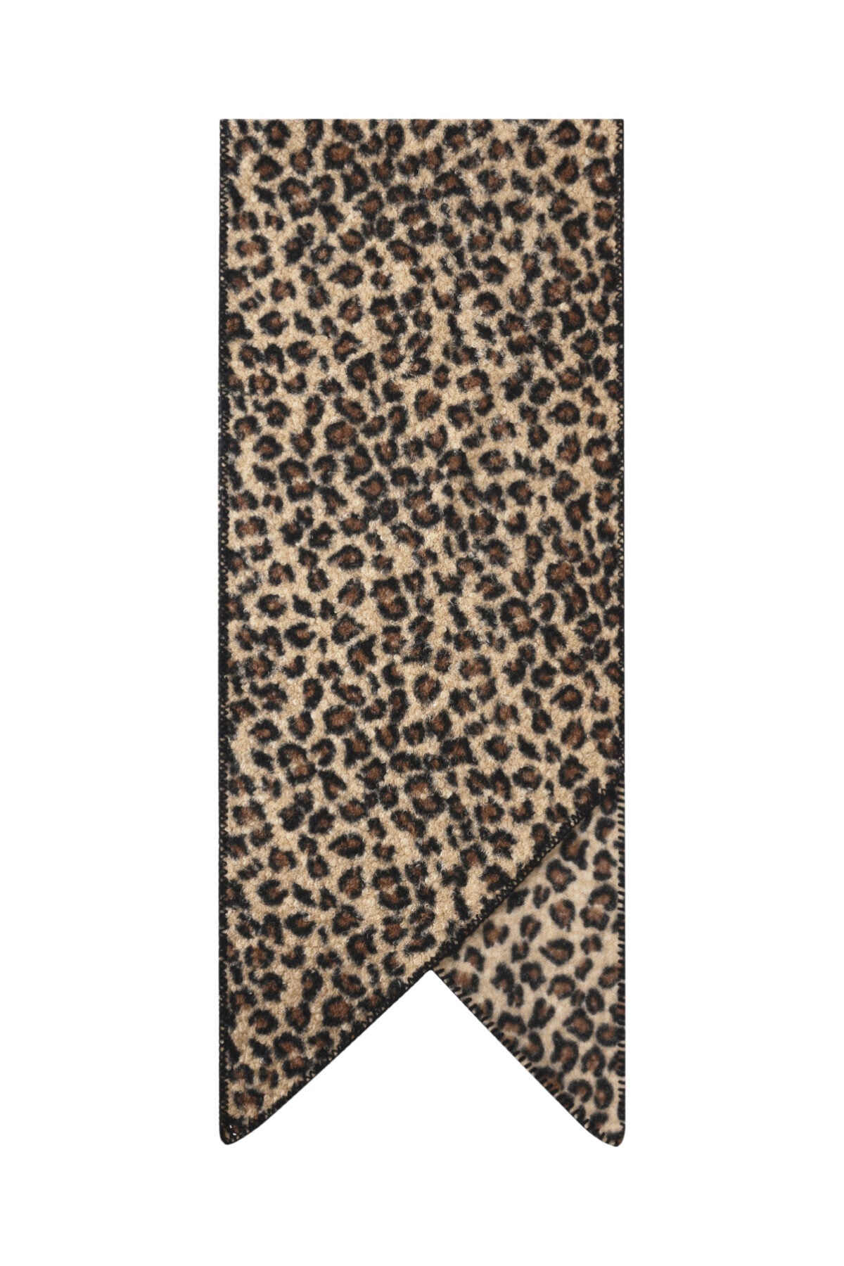 Stylish Khaki and Camel Leopard Print Winter Scarf for Women