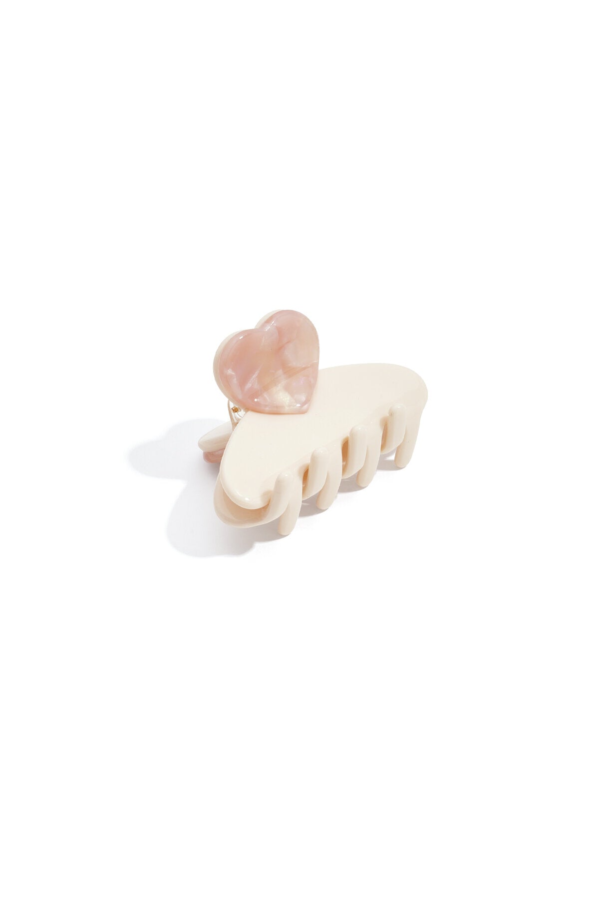 Elegant Heart-Shaped Acetate Hair Clips for Valentine's Day