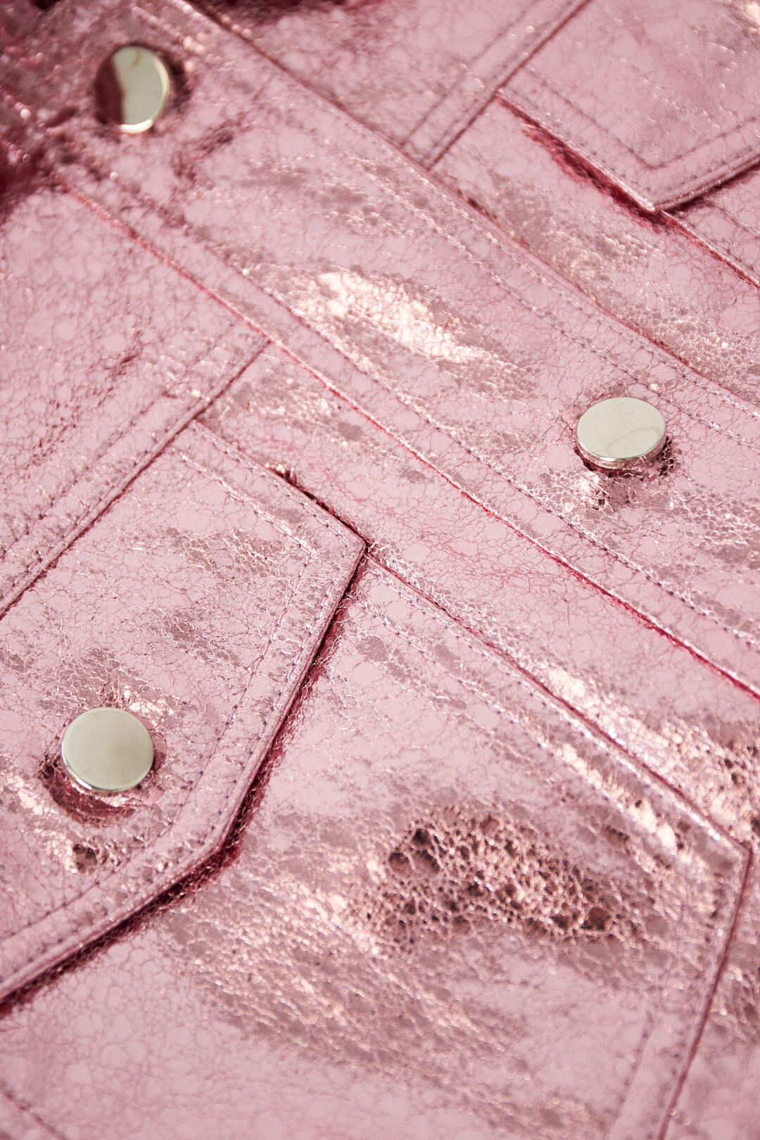 Stylish Pink PU Jacket for Women