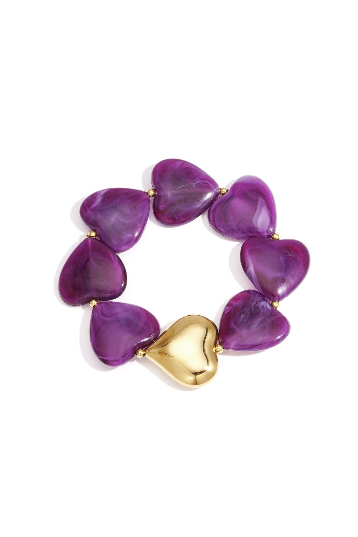 Charming Retro Heart Beaded Bracelet for Fall