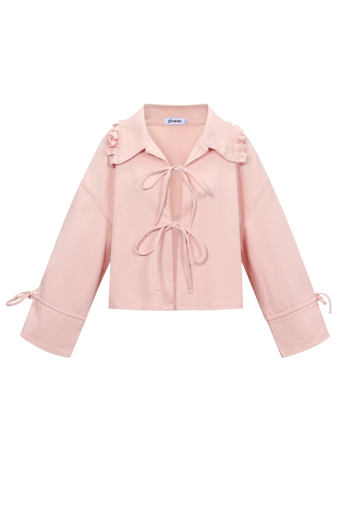 Gimme Cotton Bow Jacket: Spring/Summer Casual Elegance