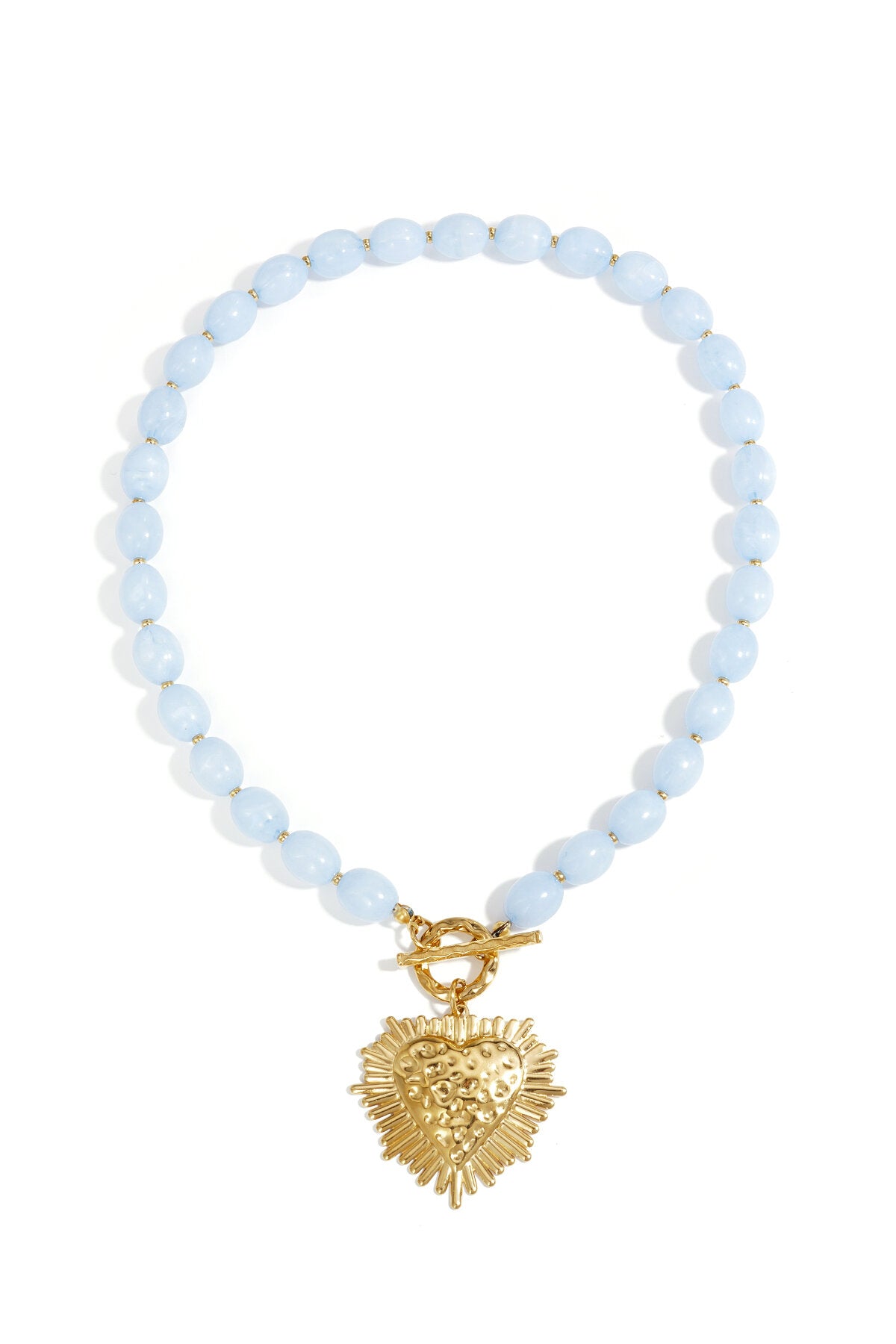 Chic Heart Beaded Necklace for Spring/Summer