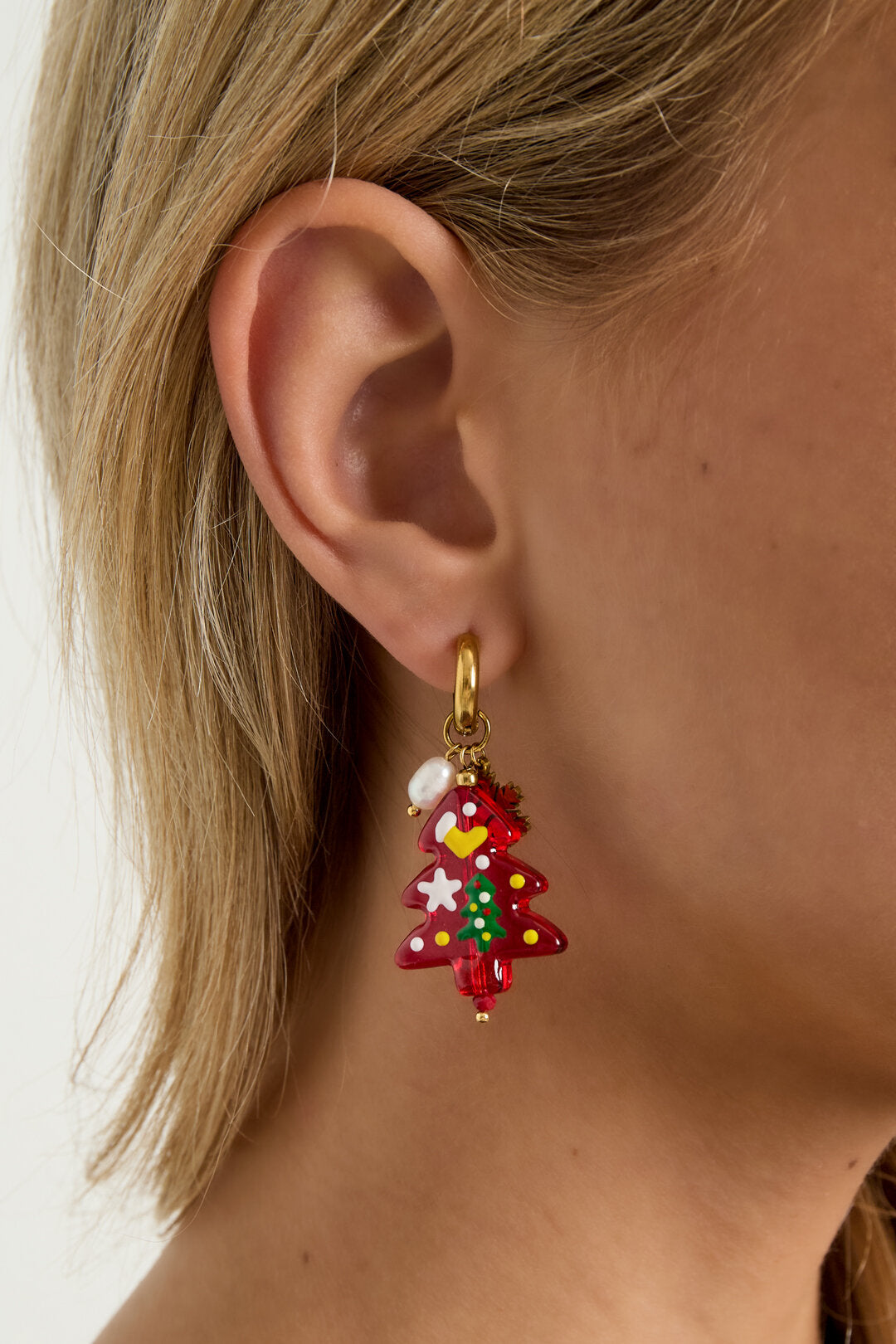 Stylish Red Drop Earrings for Women - Perfect Christmas Gift