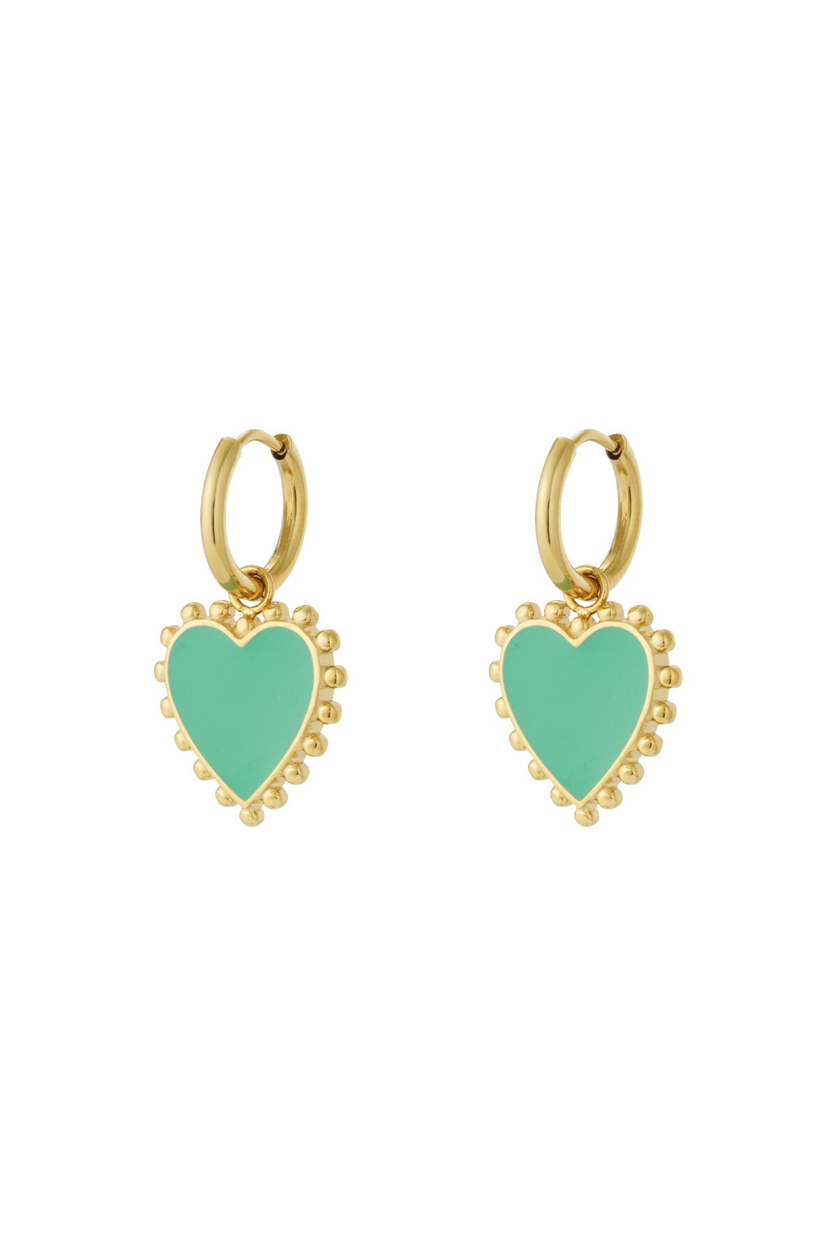 Charming Heart-Shaped Drop Earrings for Spring