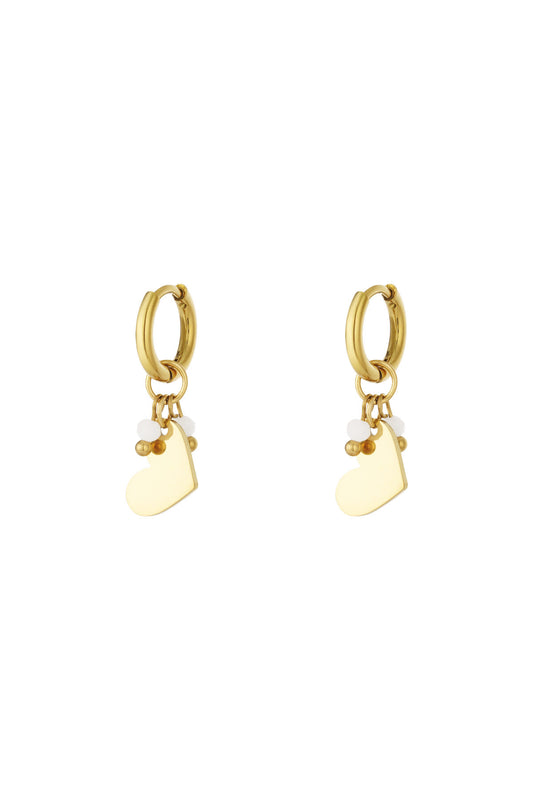 Elegant Heart-Shaped Drop Earrings for Daily Wear