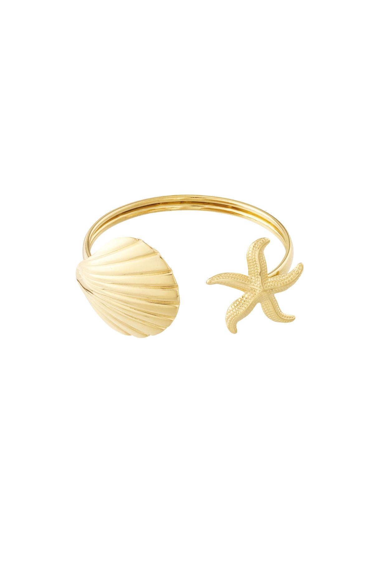 14K Gold Plated Oceanic Style Bangle for Spring/Summer