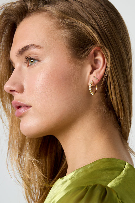 Stylish Silver & Gold Hoop Earrings for Everyday Wear
