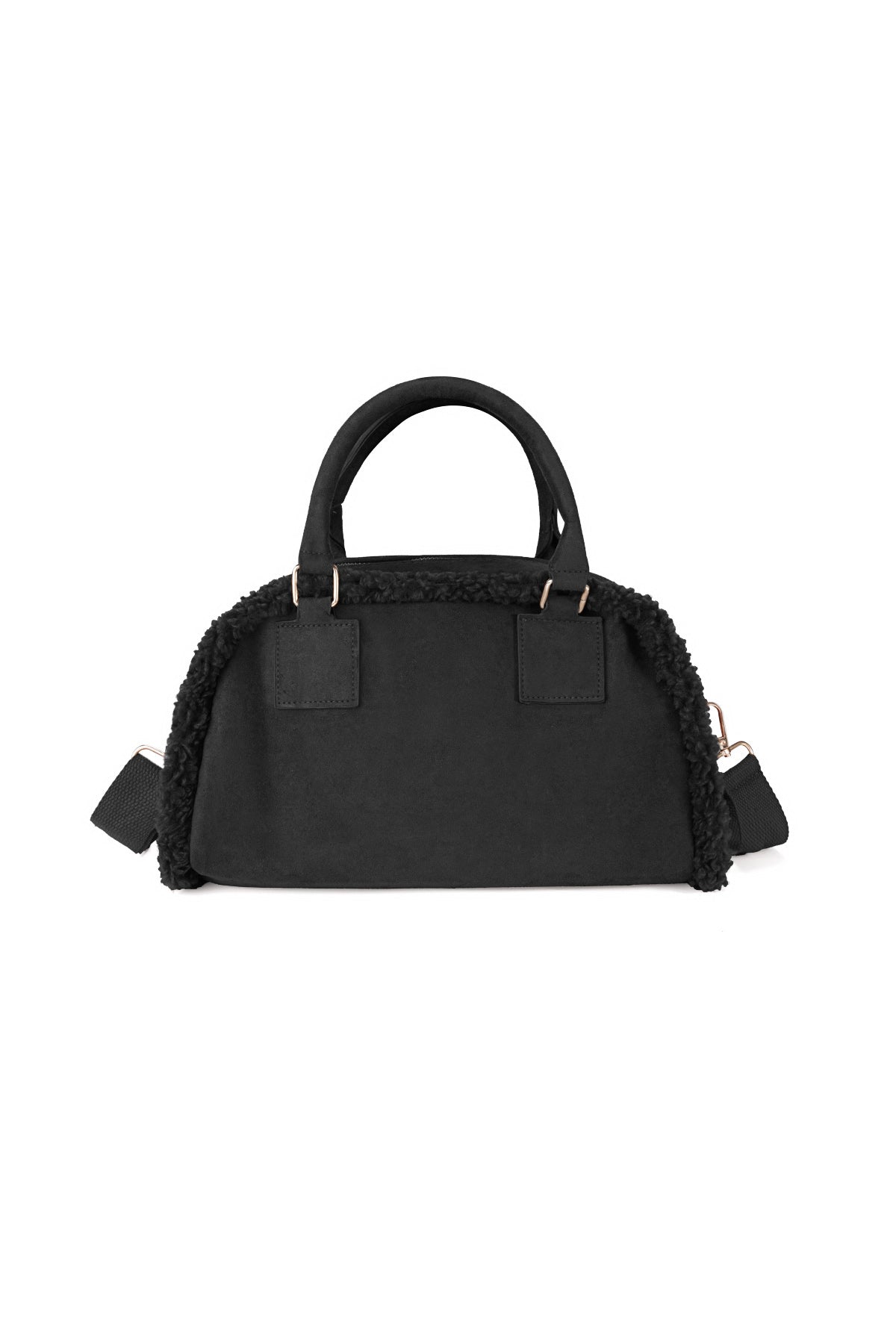 Chic Patchwork Cotton Shoulder Bag for Fall/Winter