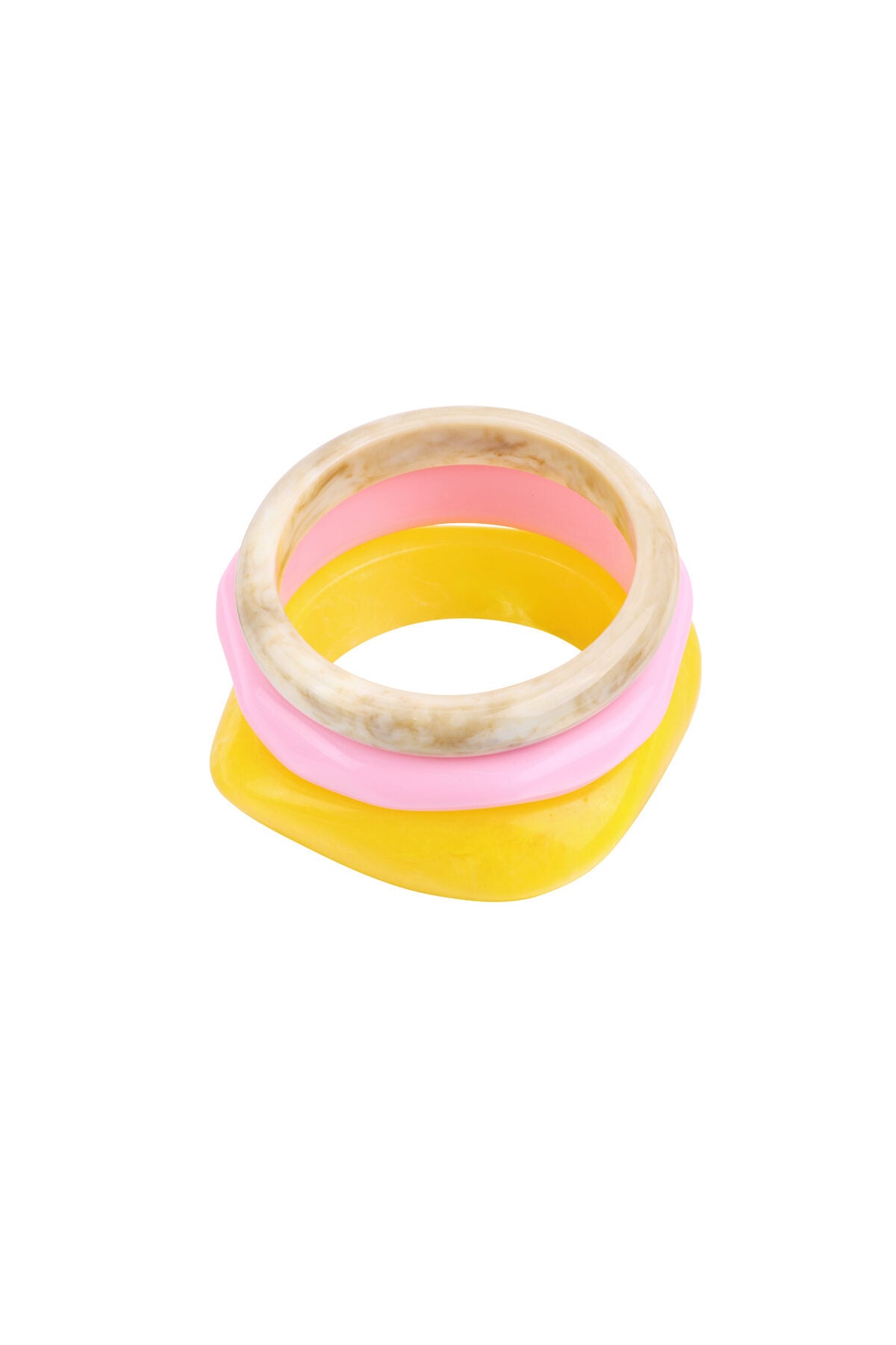 Chic Spring/Summer Resin Bangles for Women