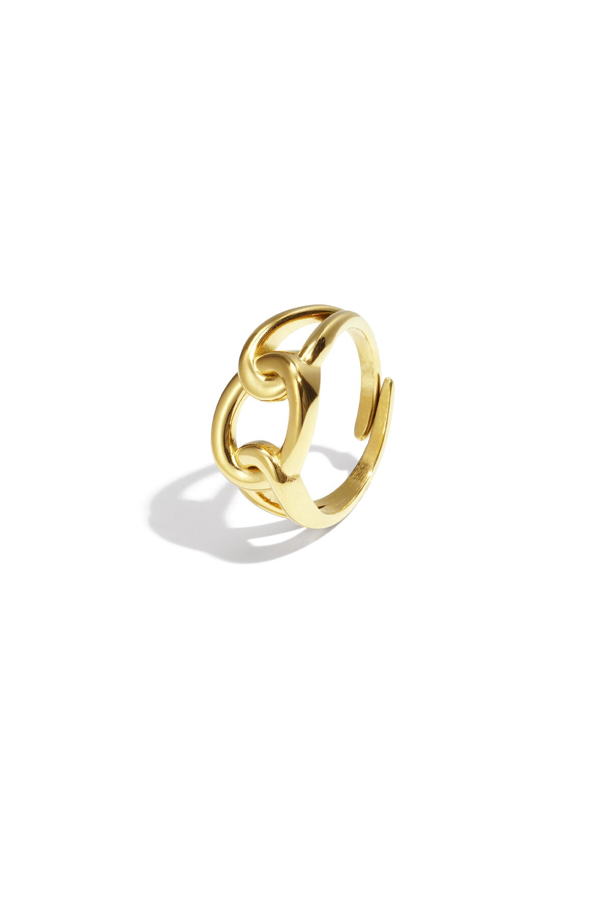 Elegant Minimalist Adjustable Ring - Silver & Gold