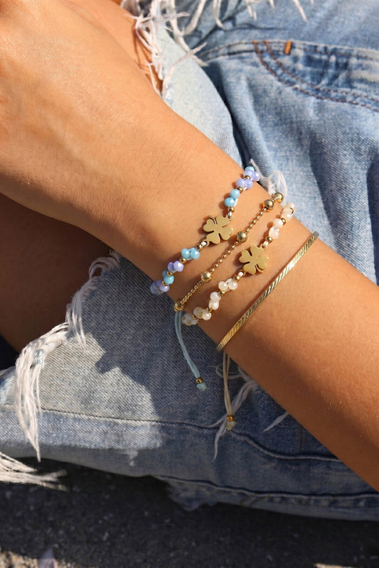 Elegant Braided Crystal Bracelet for Spring/Summer