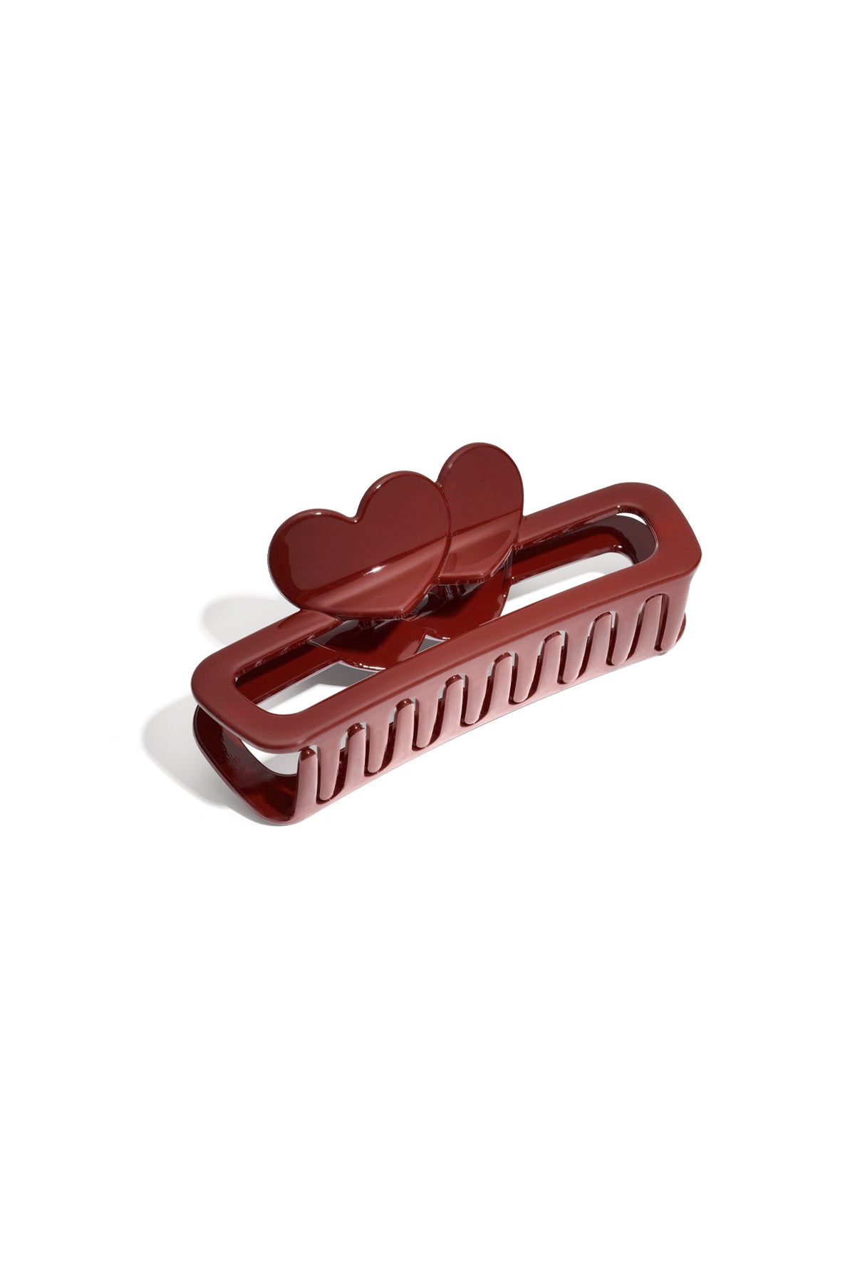Elegant Crimson & Dark Brown Hair Clips for Winter