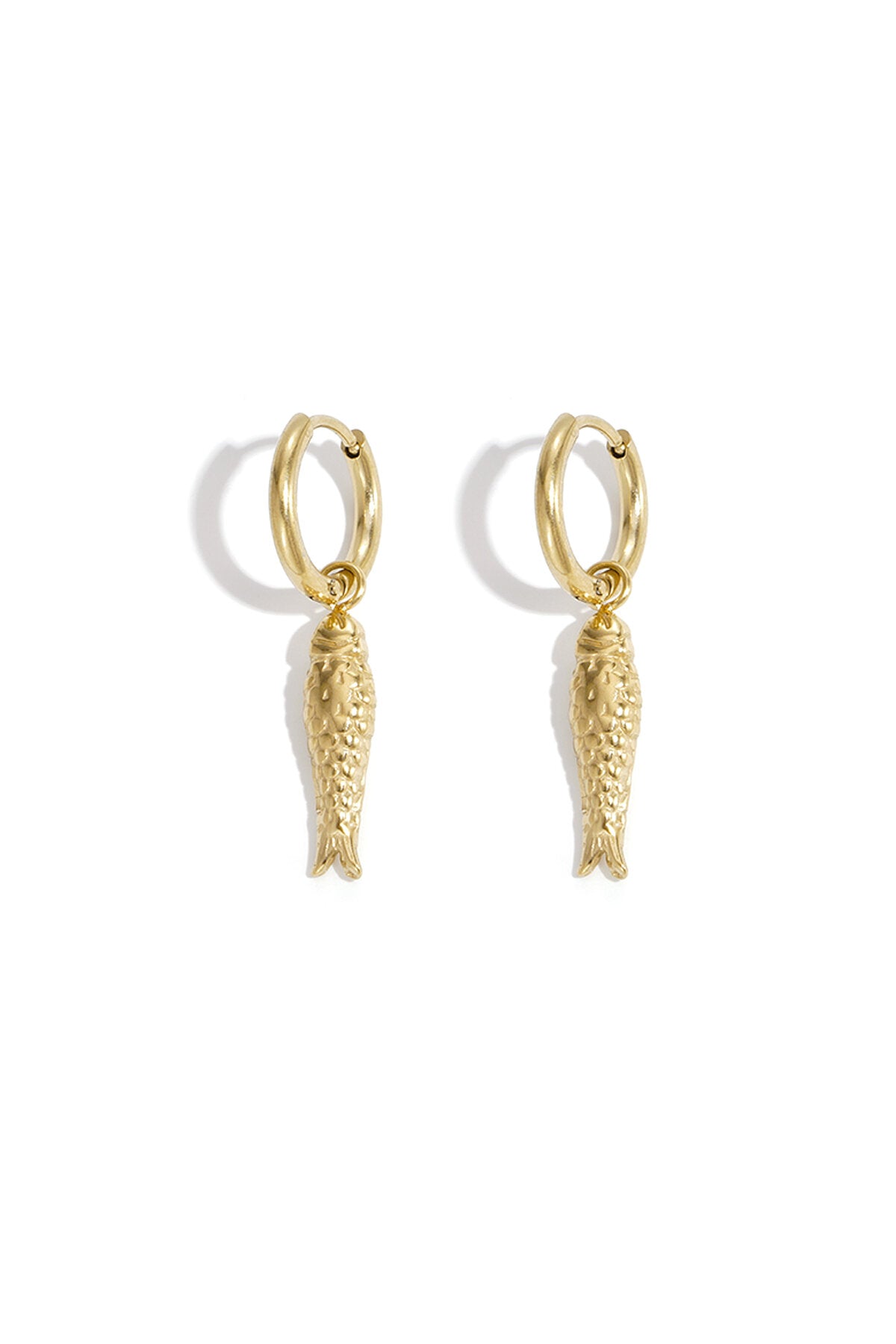Elegant Stainless Steel Fish Dangle Earrings for Everyday Wear