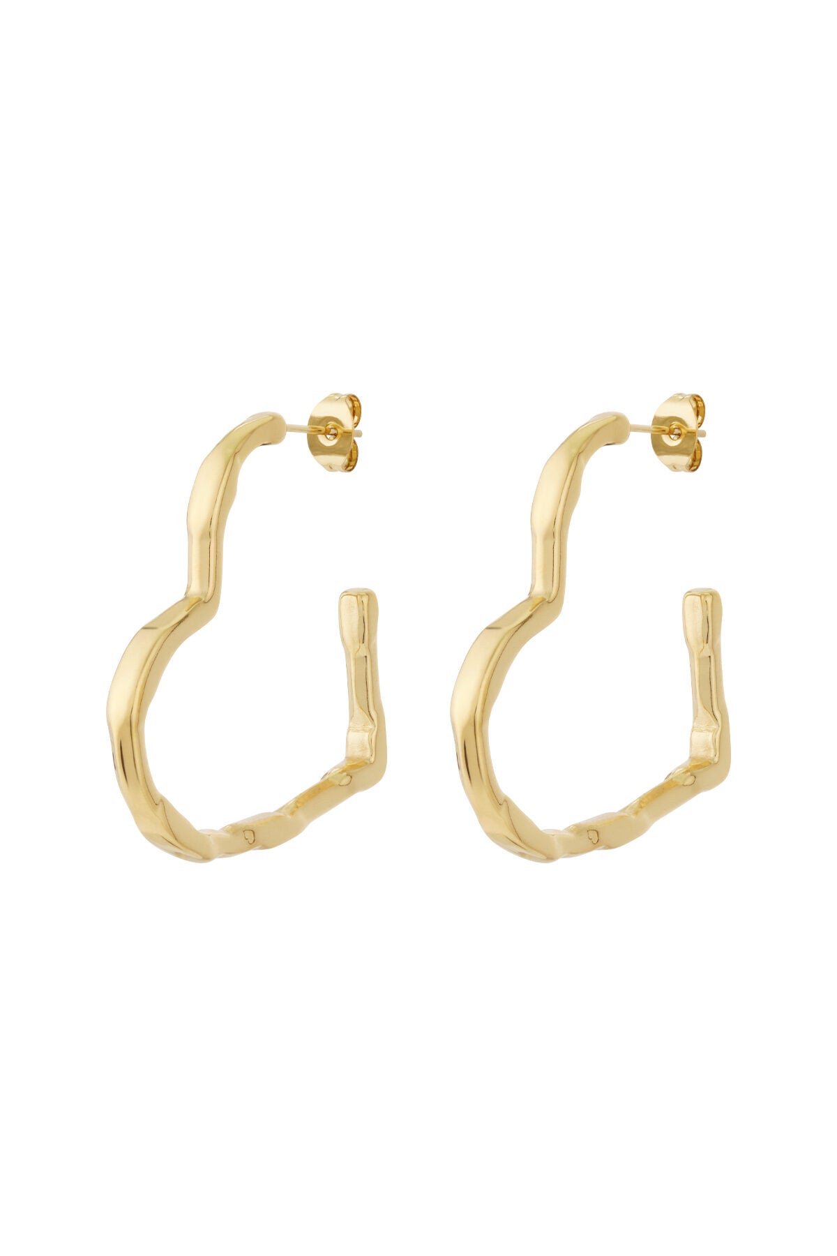Stylish Heart-Shaped Hoop Earrings for Everyday Glam