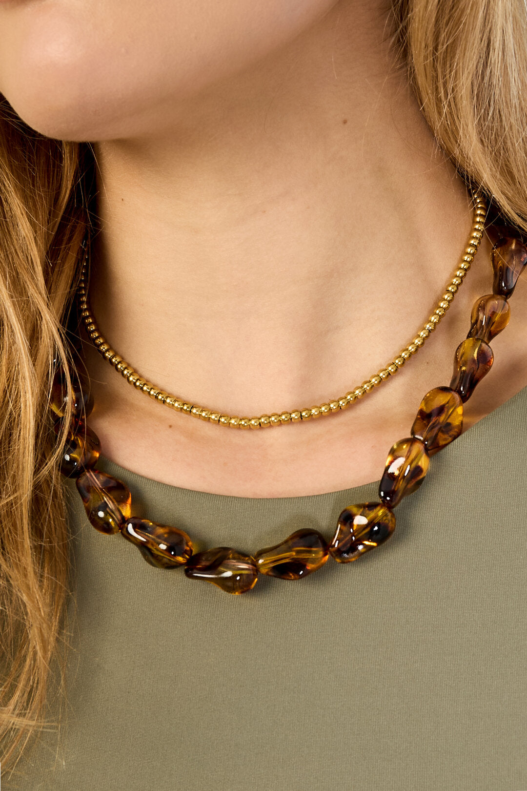 Elegant Brown Beaded Necklace for Timeless Style