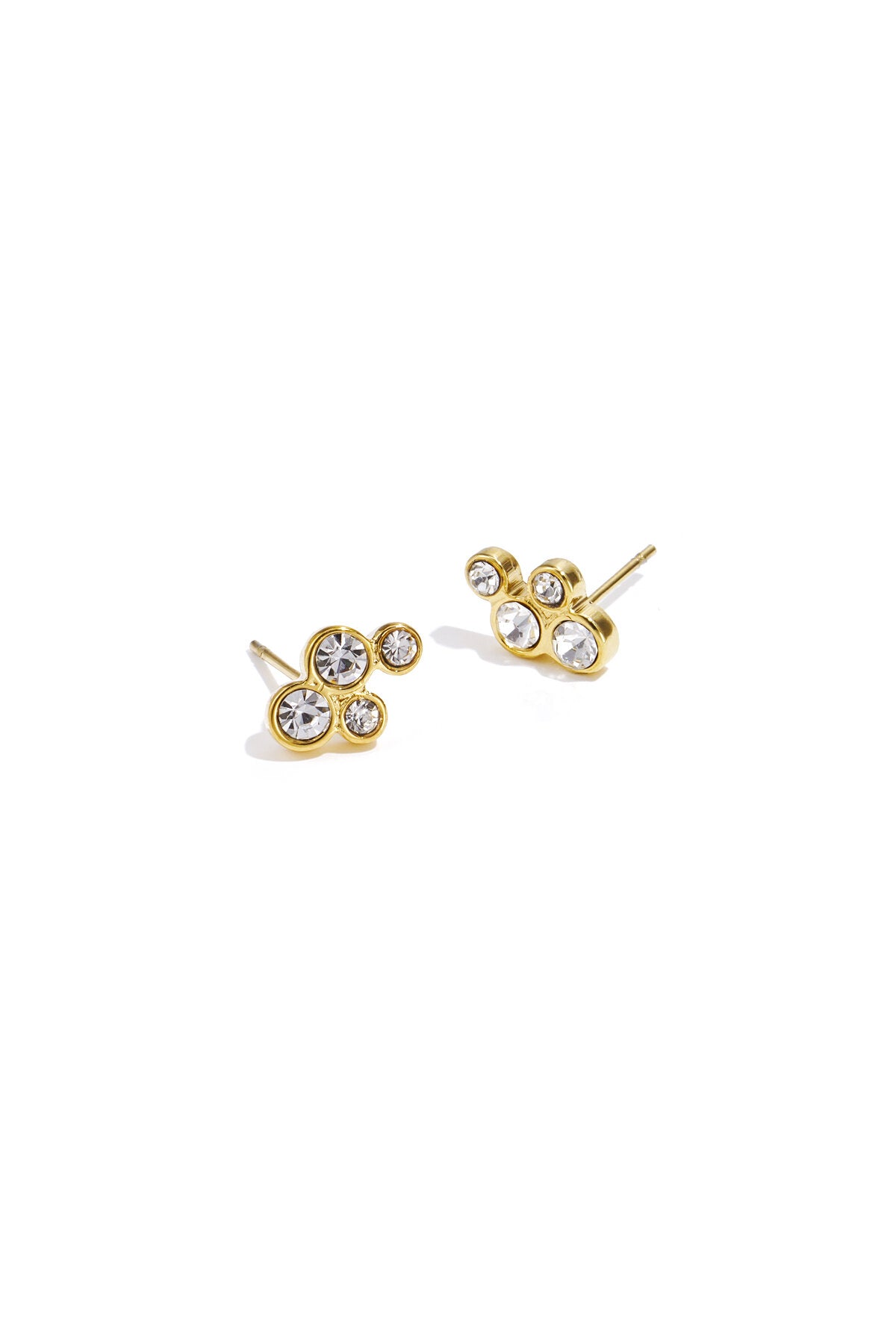 Elegant Mini Rhinestone Stud Earrings