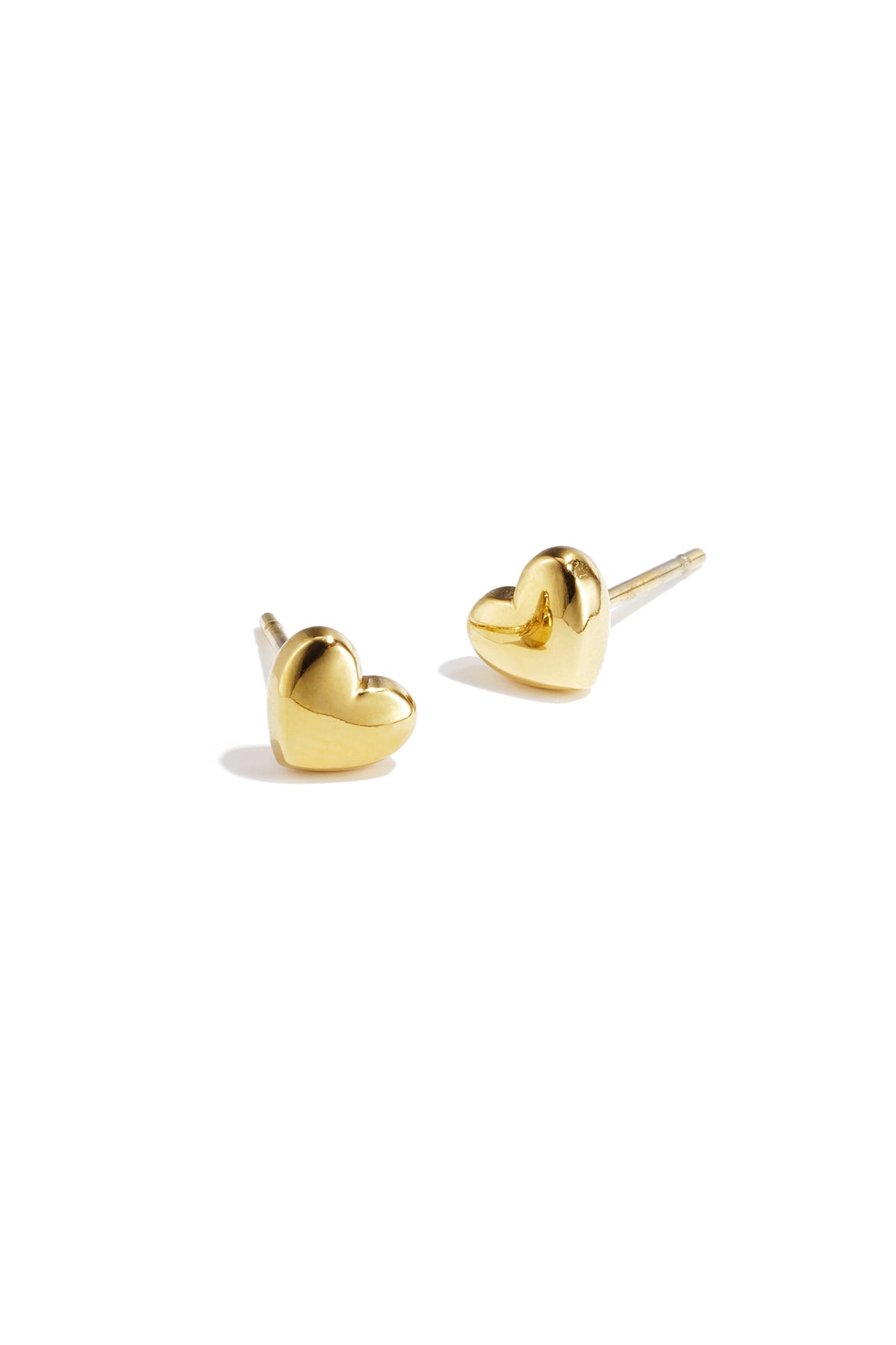 Chic Heart Shaped Stainless Steel Stud Earrings