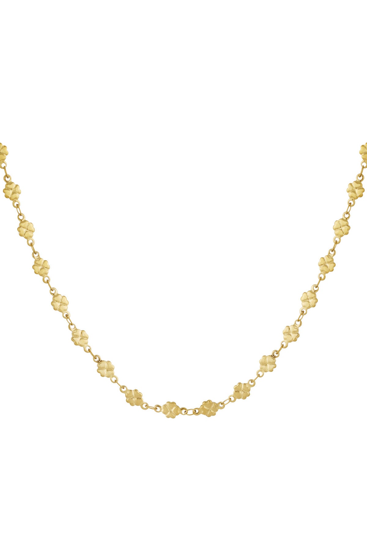 Elegant 14K Gold Plated Clover Necklace for Everyday Wear