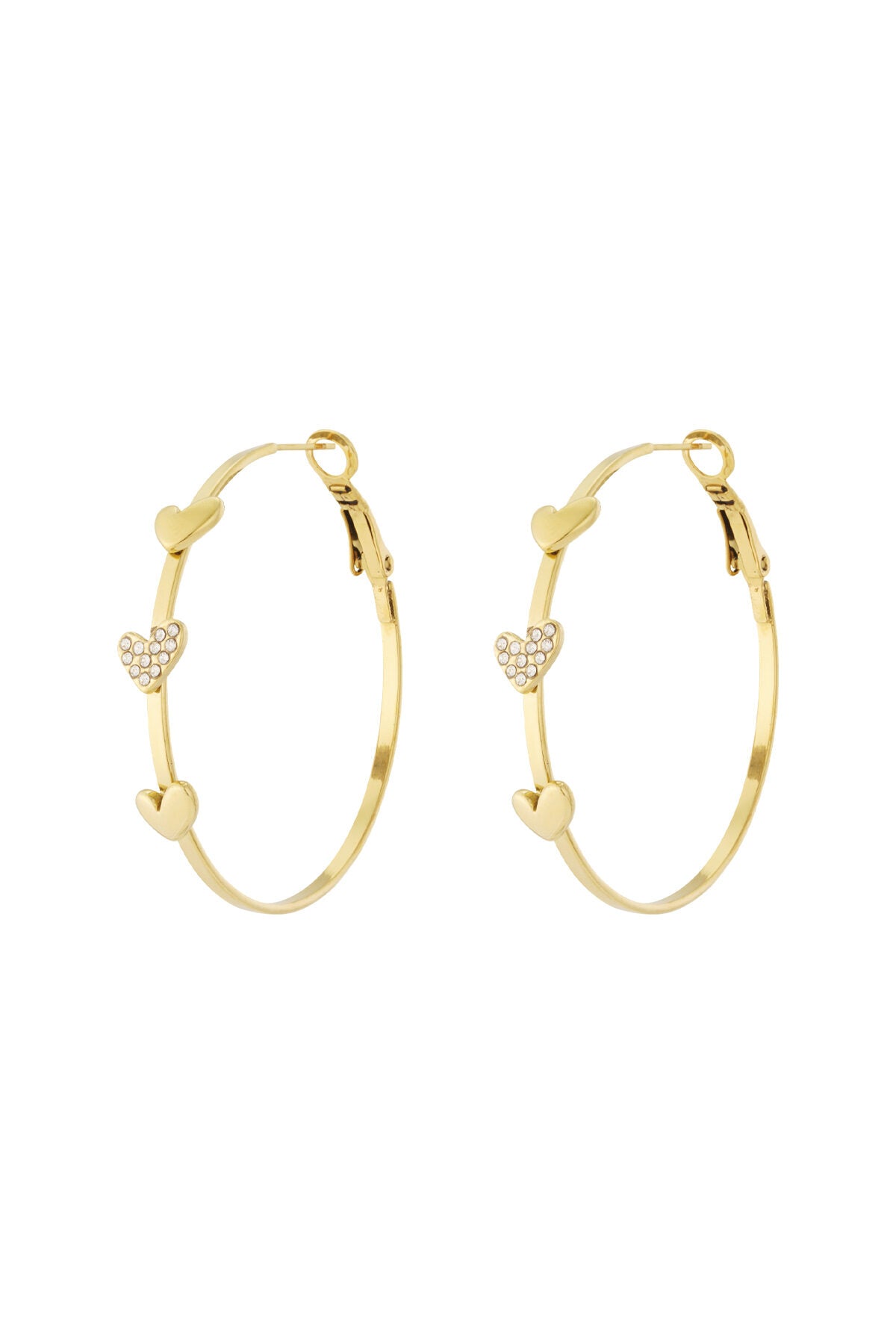 Stylish Heart-Shaped Hoop Earrings for All Occasions