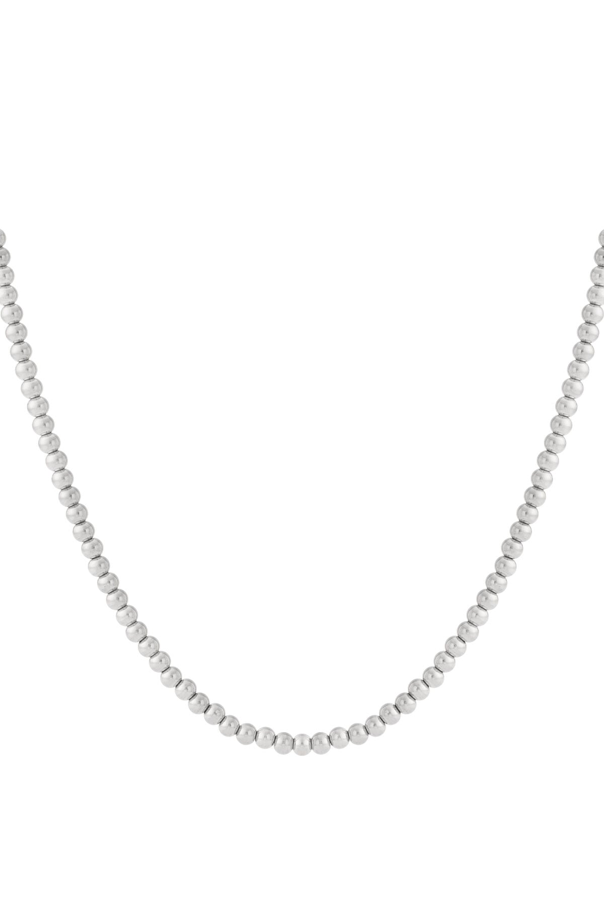 Elegant Simple Beaded Necklace for Women - Silver & Gold
