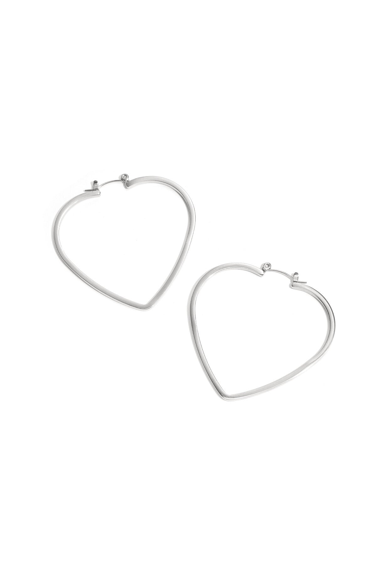 Elegant Heart-Shaped Hoop Earrings for Everyday Glam