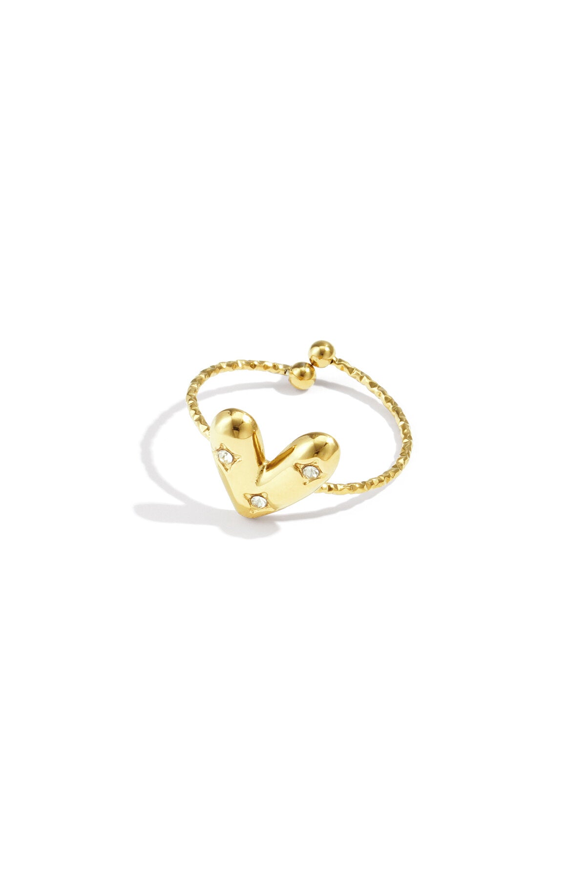 Elegant Adjustable Gold Statement Ring